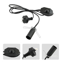 Thumbnail for Himalayan salt lamp cable dimmer switch black colour close-up