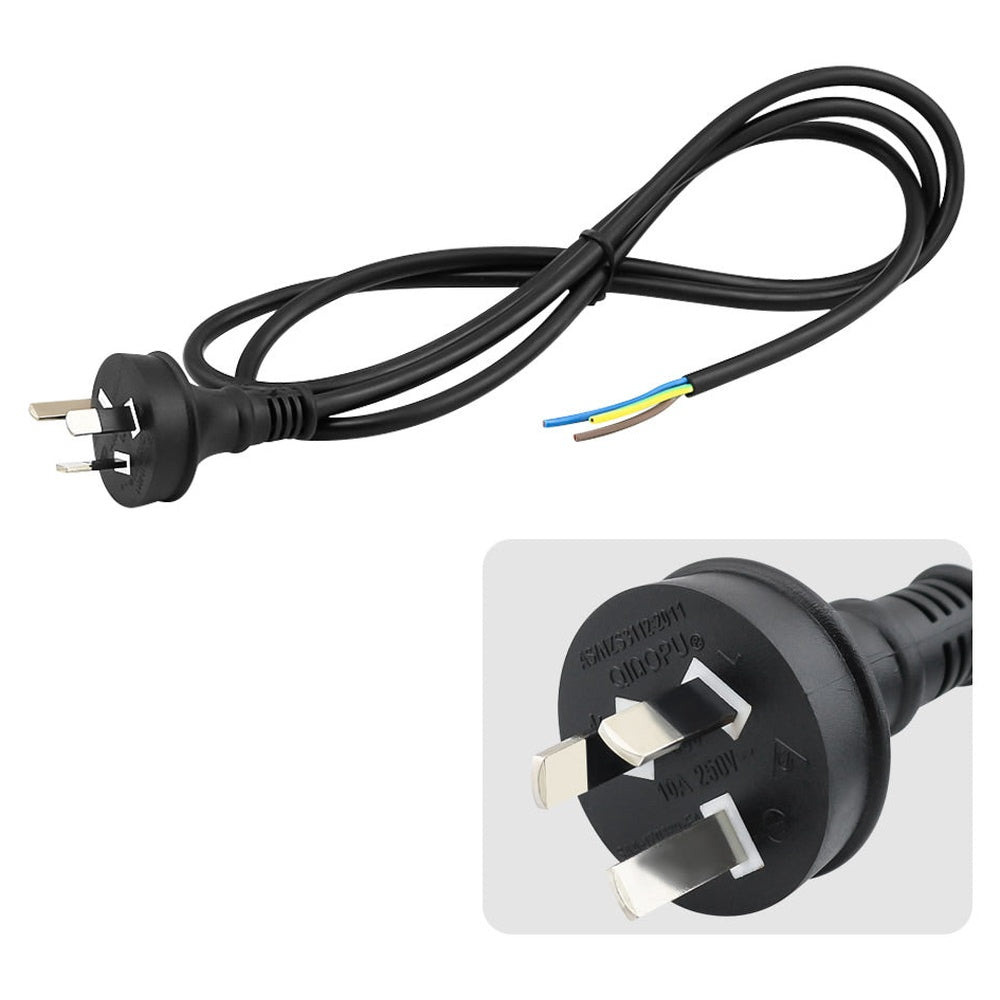 Power cord cable end with insulation