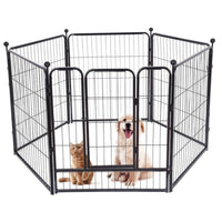 Thumbnail for Dog playpen metal fence 80x80cm panels