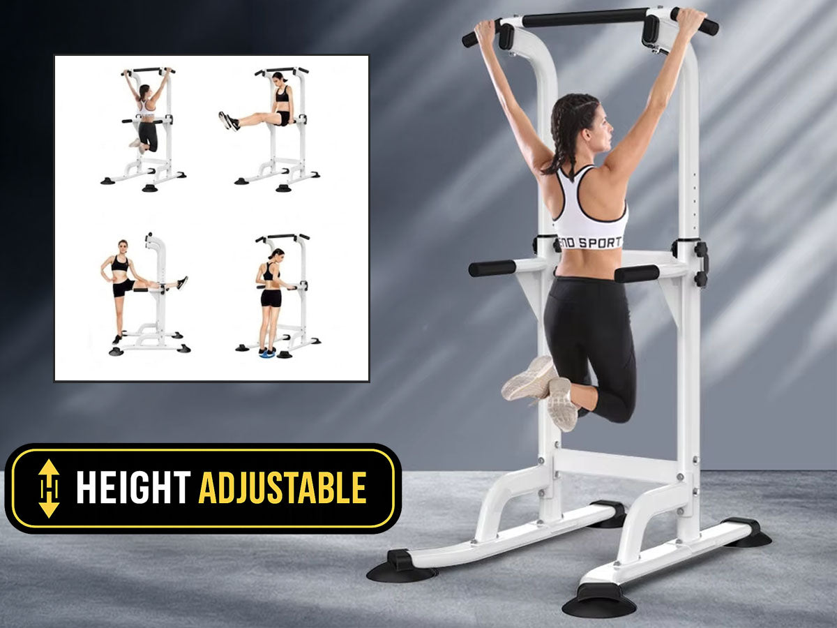 Power Tower Pull-Up & Chin-Up Station – Adjustable Workout Equipment