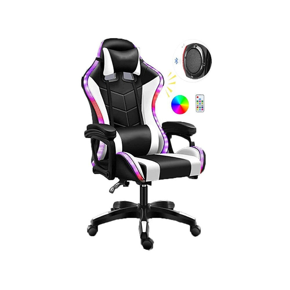 Gaming chair RGB lighting accents