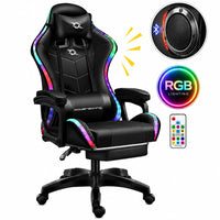 Thumbnail for Gaming Chair Office Chair With Foot Rest Racing Chair with Speaker and Light