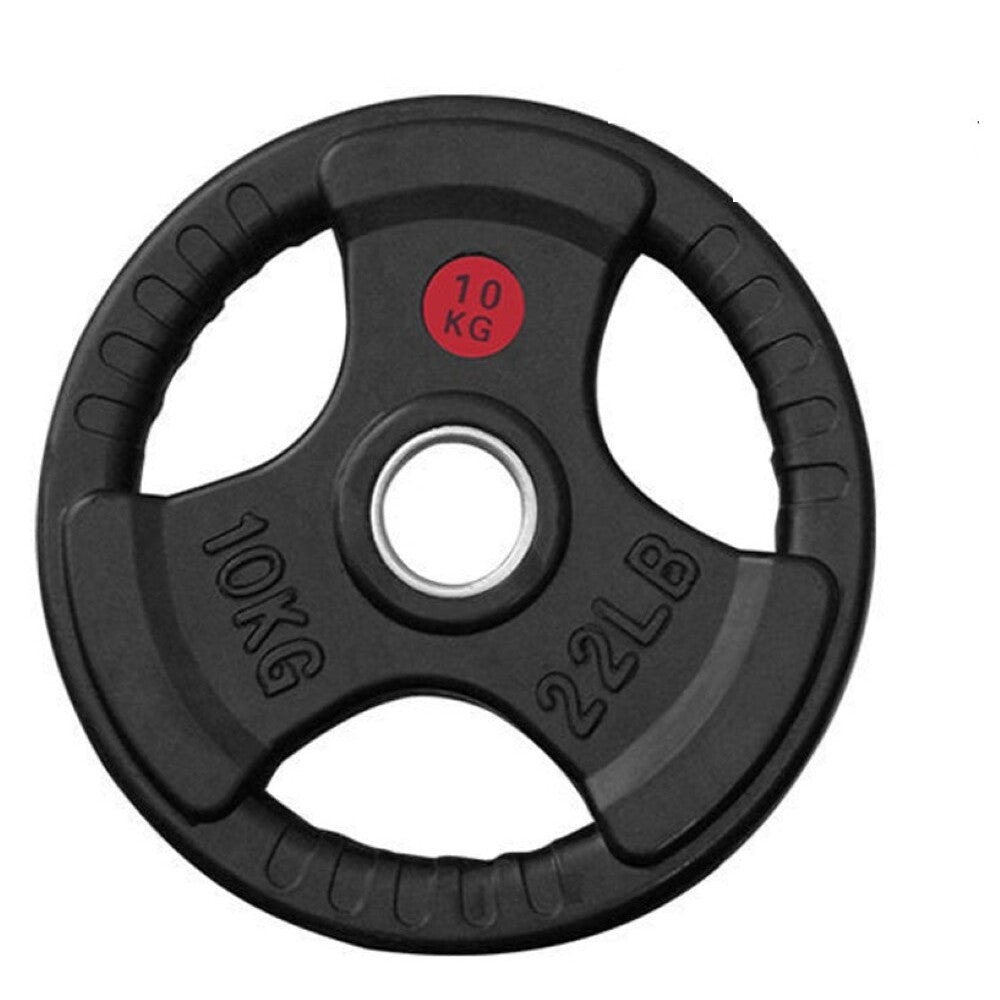 Weight plate aperture for barbell