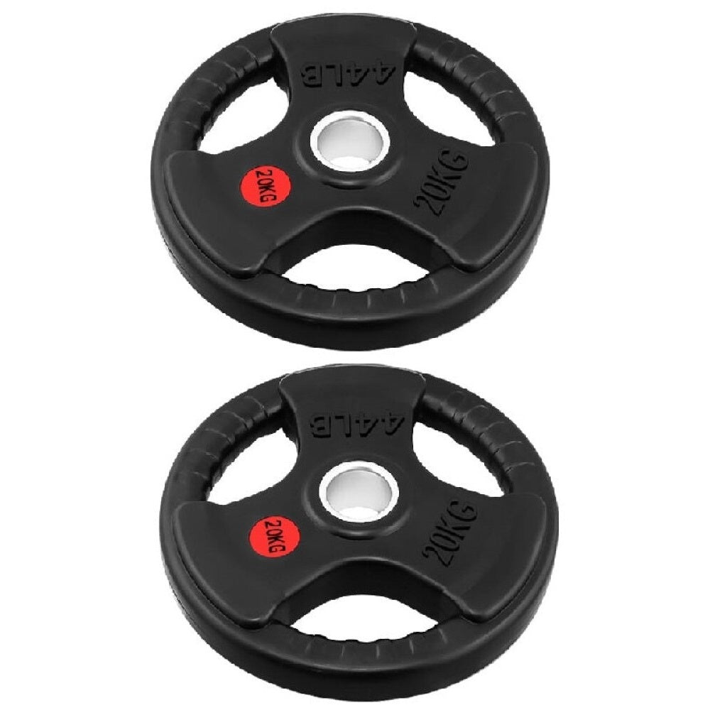 Rubber surface texture on weight plate