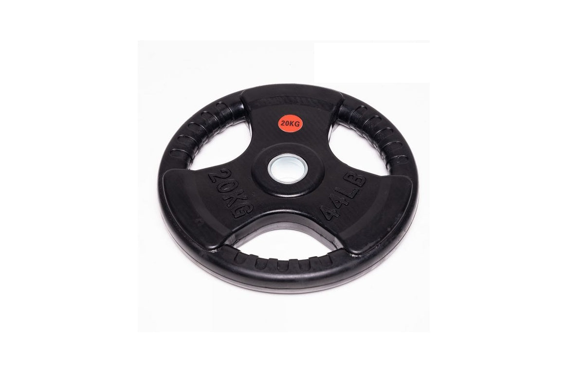 20kg Olympic plate with soft metal bar slice