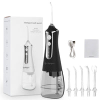Thumbnail for Cordless water flosser teeth cleaner in black