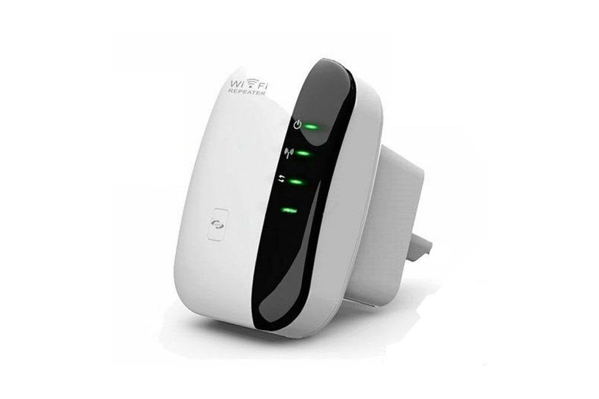 WiFi repeater side view with antennas