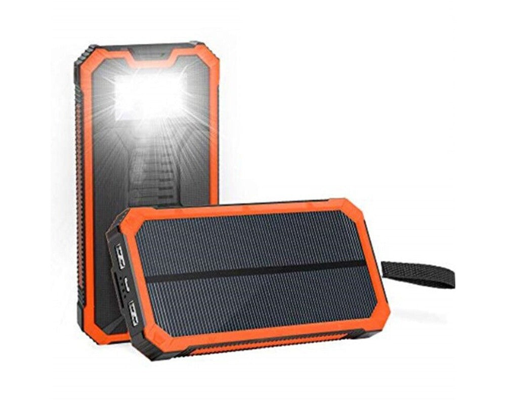 Solar power bank with USB cable included
