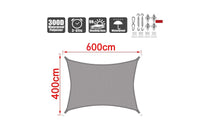 Thumbnail for Sun Shade Sail 4m*6m with hardware kit