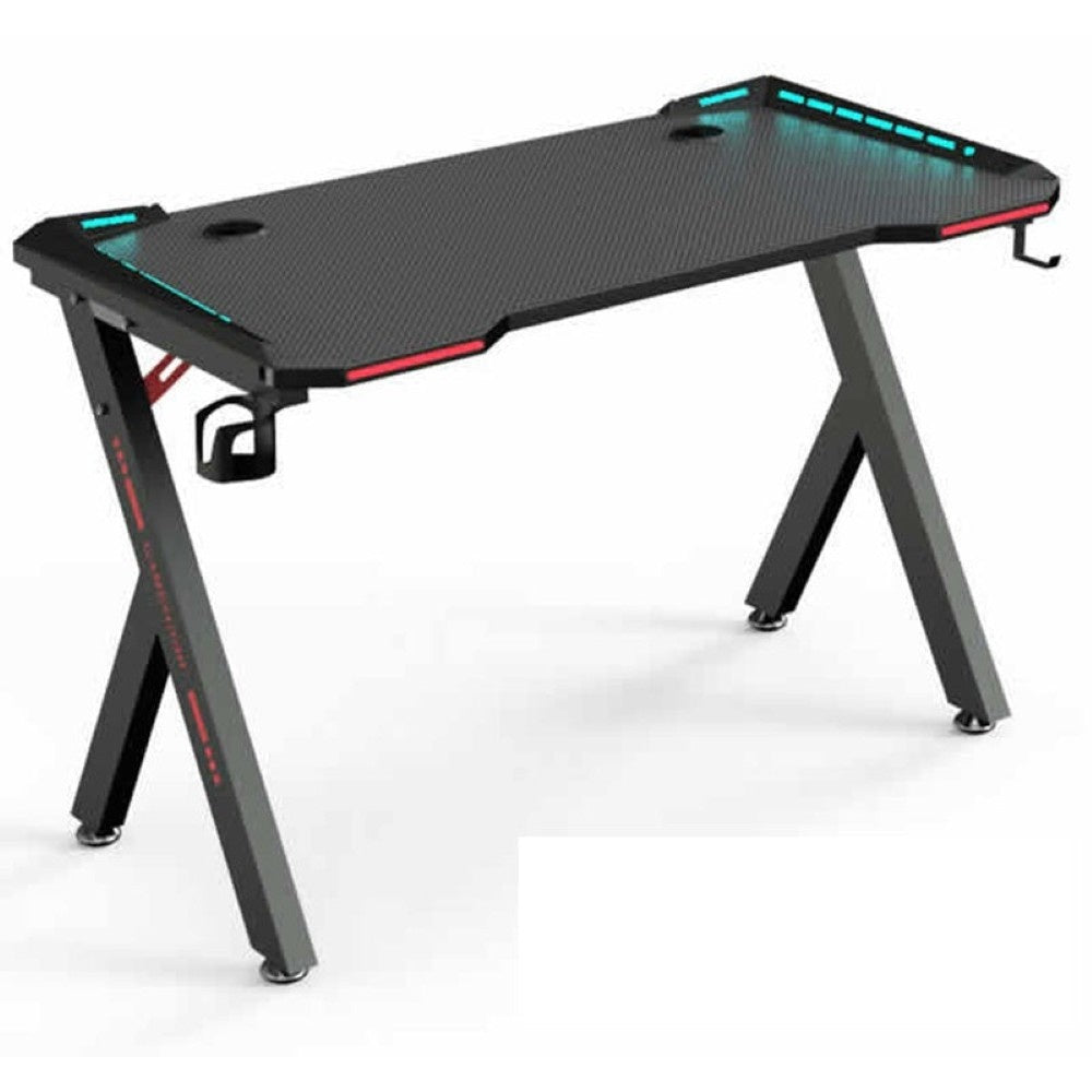 Gaming desk set up in modern NZ bedroom or study