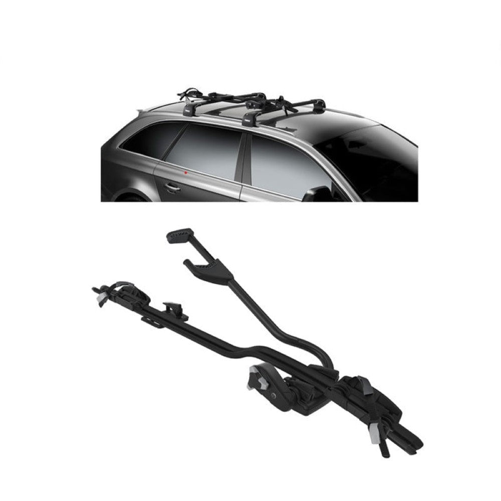 Black bike rack car roof bicycle carrier