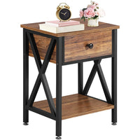 Thumbnail for Bedside table with smooth glossy surface
