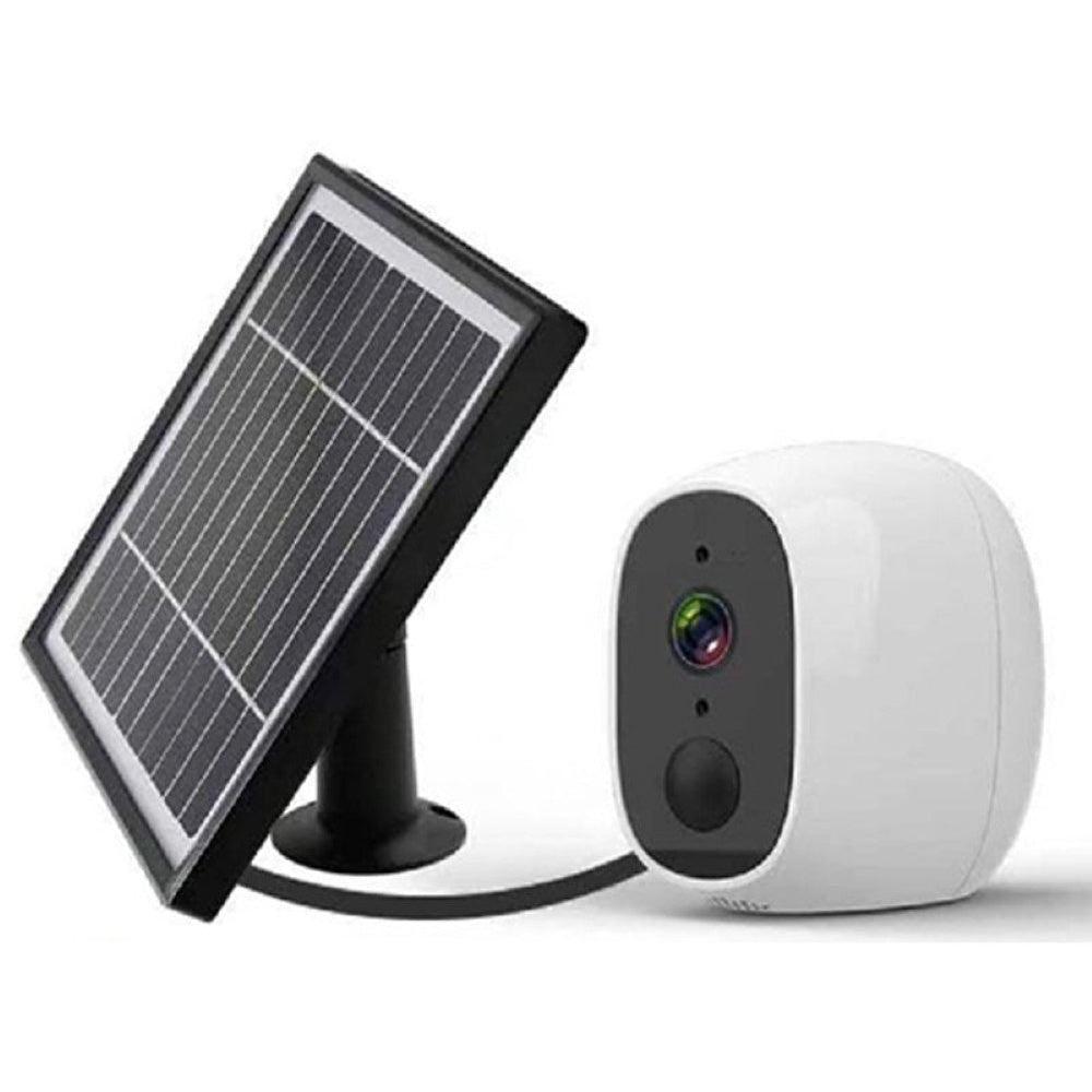 Wireless security camera with rechargeable lithium batteries