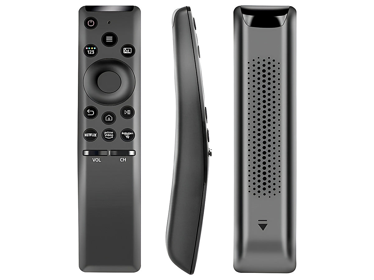 Samsung TV remote with ergonomic button layout