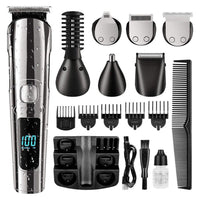 Thumbnail for Hair trimmer kit with all accessories laid out