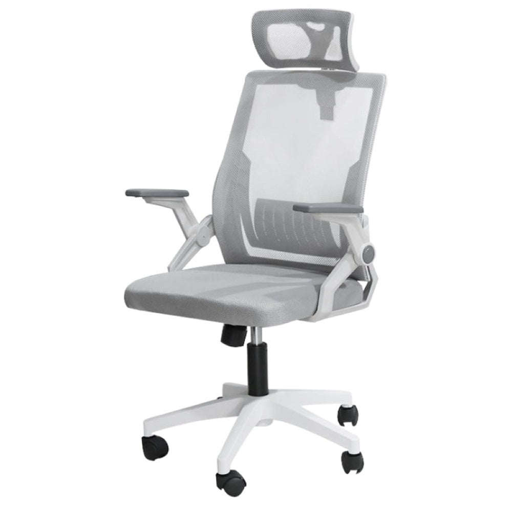 Ergonomic office chair black and grey mesh