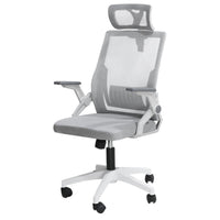Thumbnail for Ergonomic office chair black and grey mesh