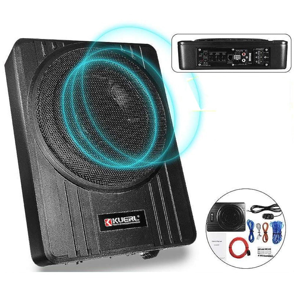 Under seat subwoofer compact size for car installation