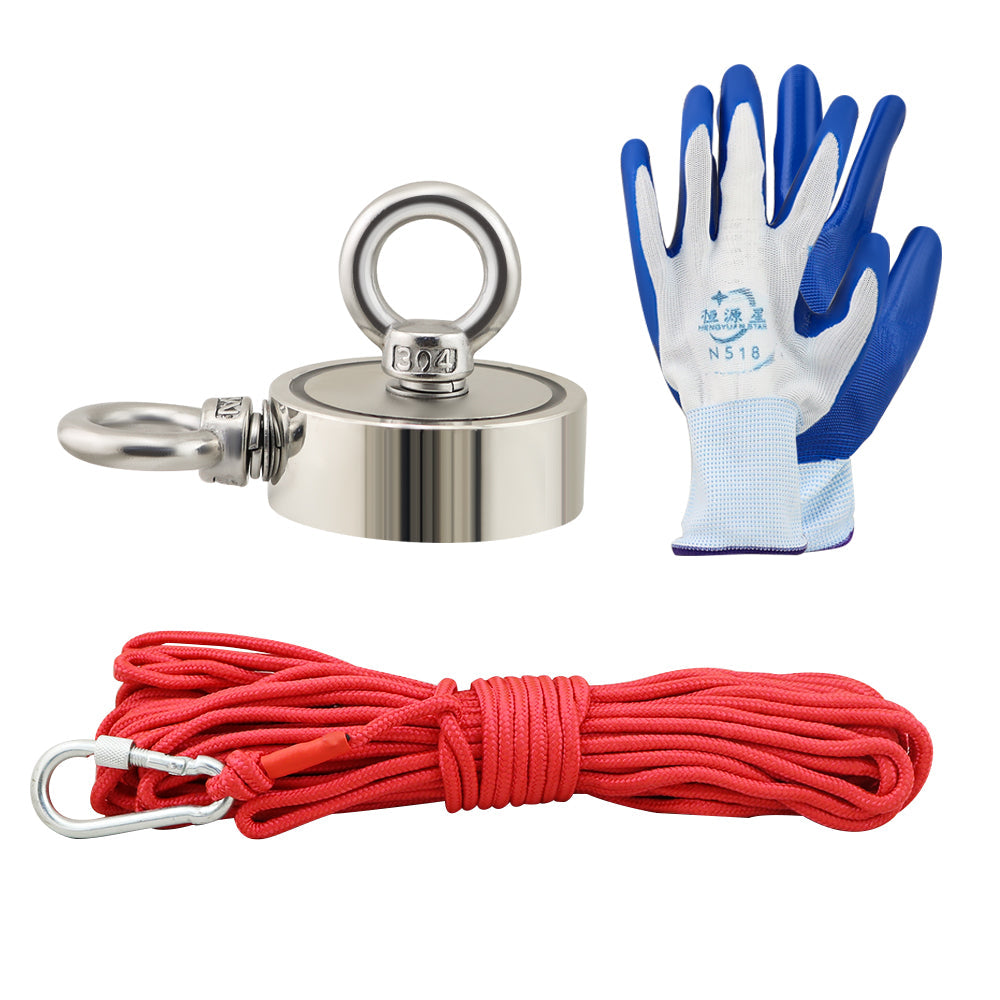 Salvage Magnet Fishing Kit showing double-sided magnet