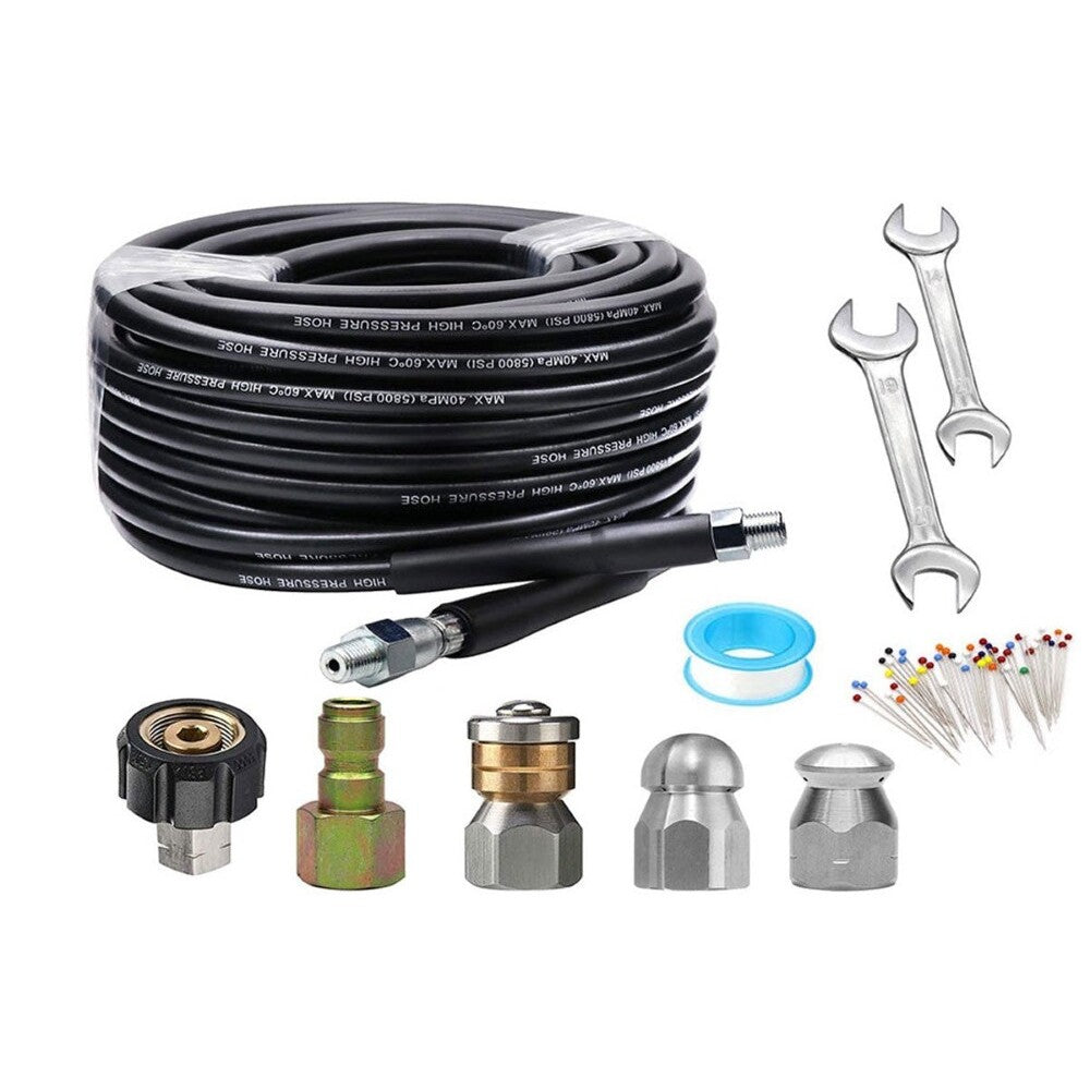 Drain Cleaner Kit for Pressure Washers 30m