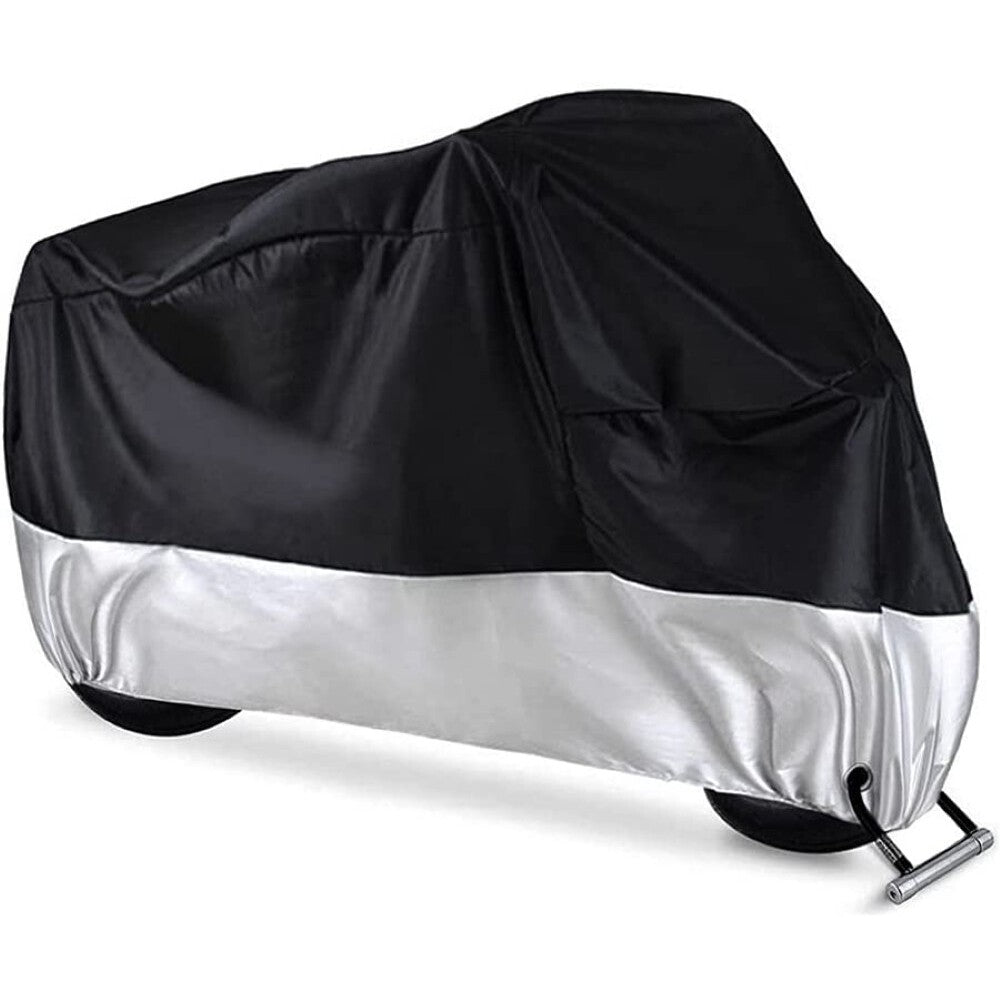 Motorcycle cover 2XL black and silver
