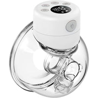 Thumbnail for Electric breast pump portable double hands-free white pink