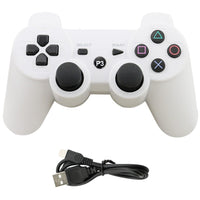 Thumbnail for PS3 wireless controller white showing battery status light