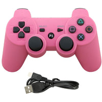Thumbnail for PS3 wireless controller pink front view with buttons