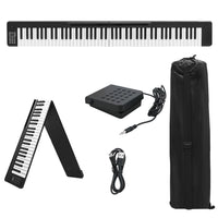 Thumbnail for 88 key digital piano keyboard front view black