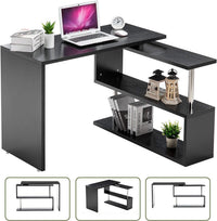 Thumbnail for Computer Desk Table with Bookshelf