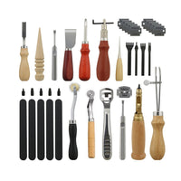 Thumbnail for Leather craft tools kit storage case included