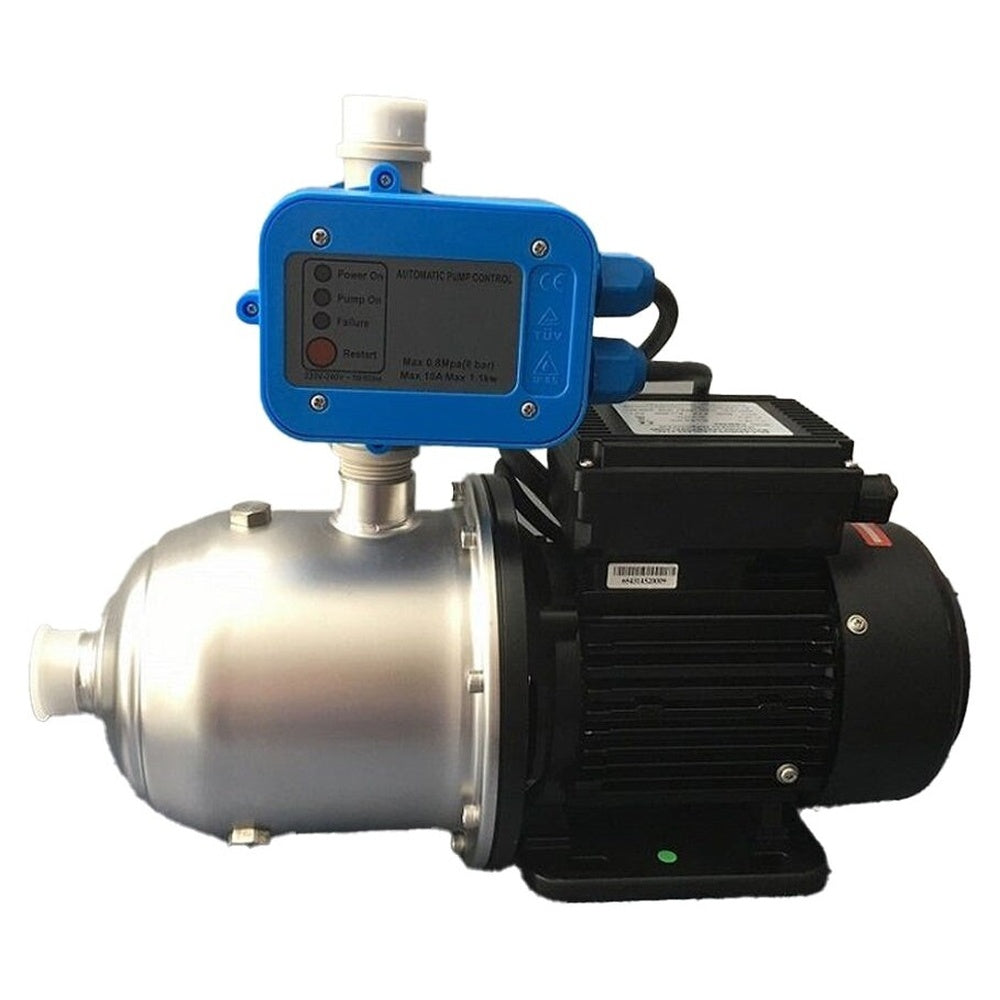 1000W stainless steel multistage water pump side view