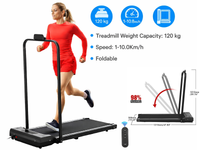 Thumbnail for Foldable walking pad treadmill speed control remote