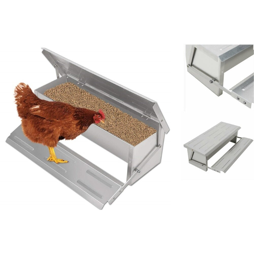 Chicken Feeder preventing wild bird access