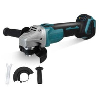 Thumbnail for Cordless Electric Angle Grinder side view with blue body
