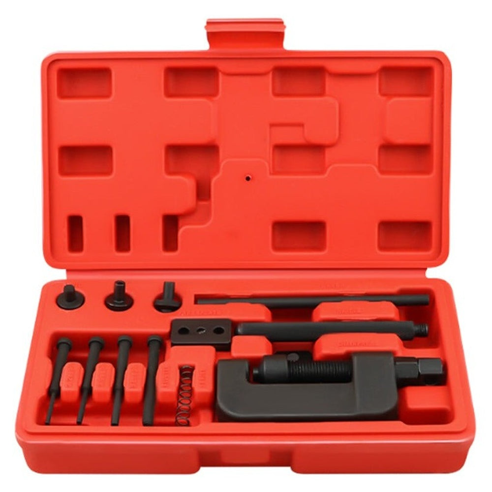 Chain Breaker tool used on motorcycle chain