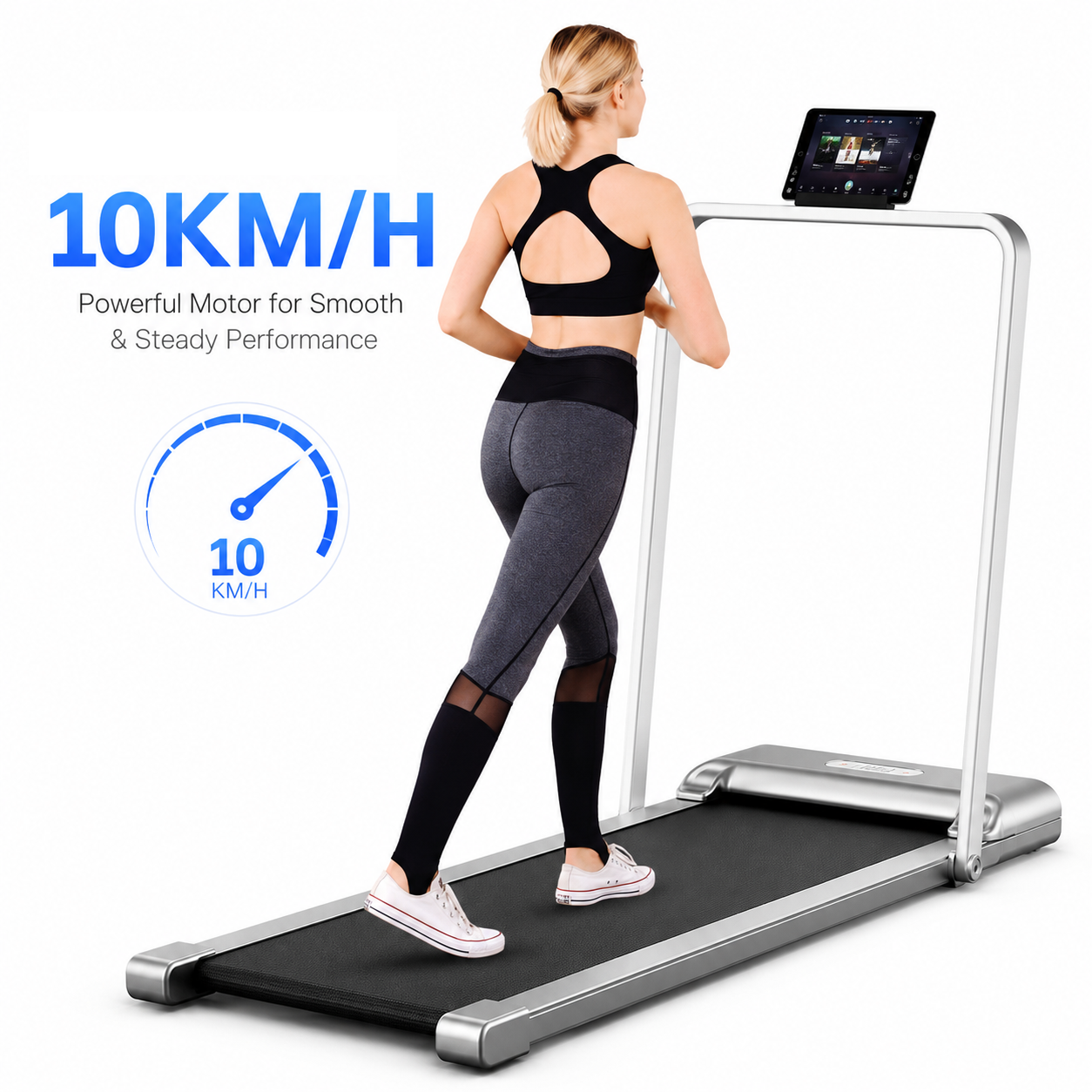 Foldable Walking Pad Treadmill Compact Flat