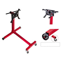 Thumbnail for Rotating engine stand heavy duty steel red and black