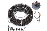Thumbnail for Drain Snake Pipe Cleaner Sewer Cleaner 12M 6 Drill Bit Tool