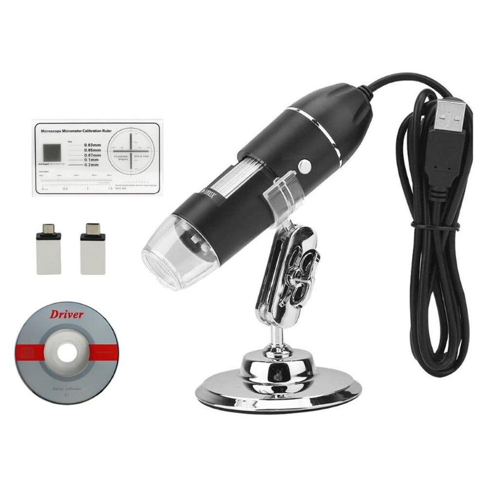 Usb Scope Microscope USB Microscope Digital 1600X Zoom with Type-C Micro-USB – Homyspire