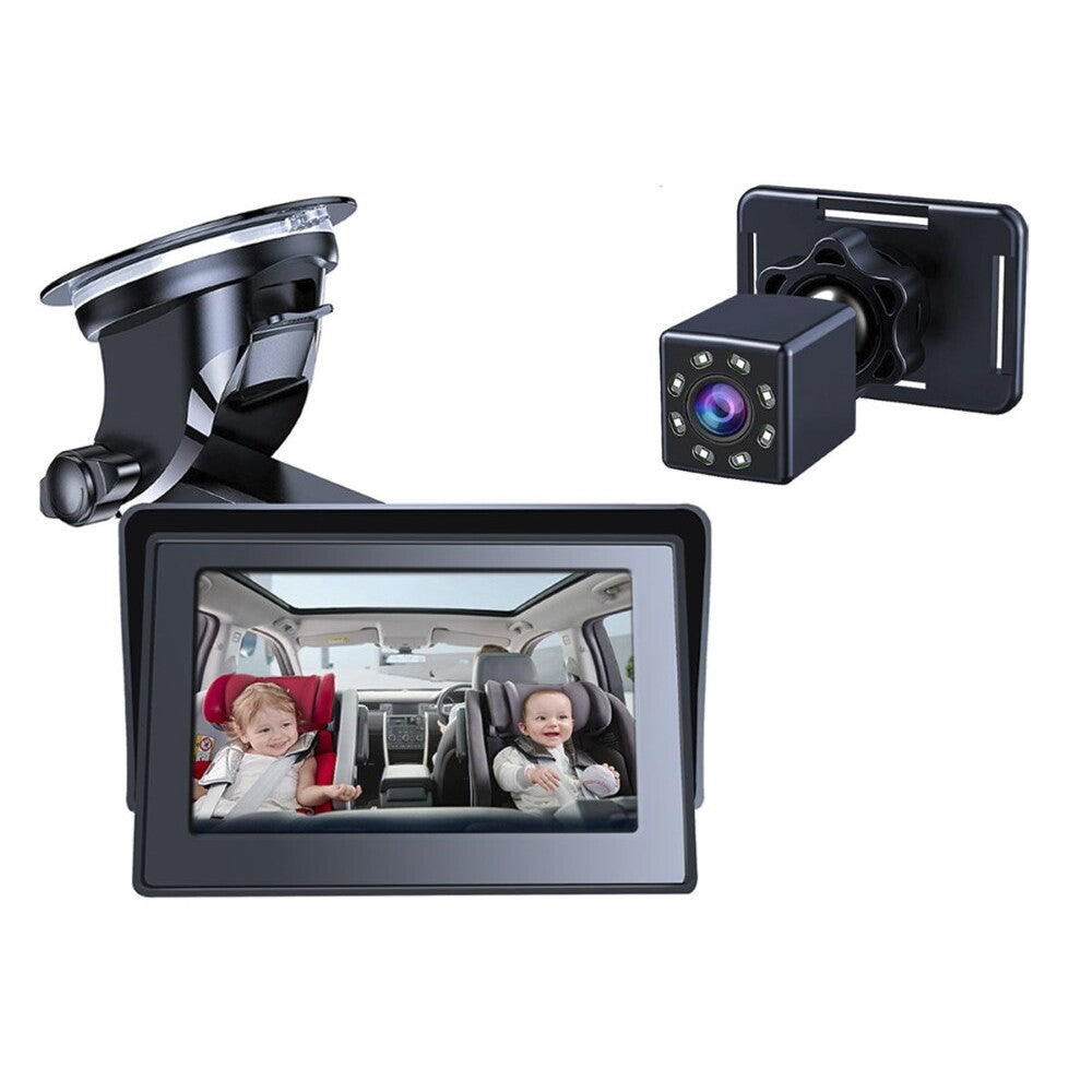 Baby monitor black ABS and metal camera housing