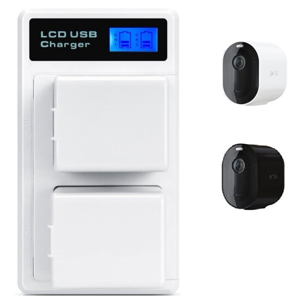 Arlo Pro 4 charger with short circuit protection label