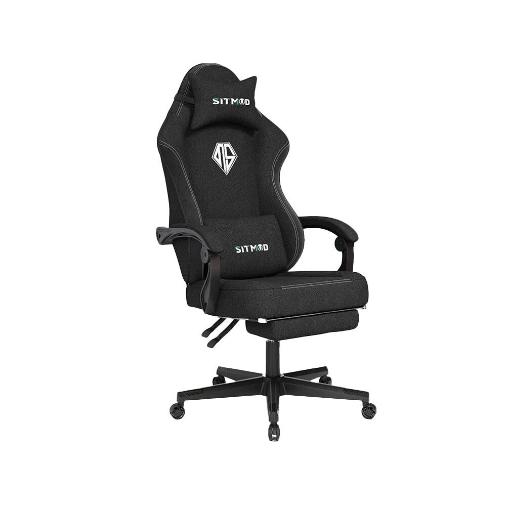 Gaming chair ergonomic design with padded seat