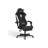 Thumbnail for Gaming chair office chair black white full front view