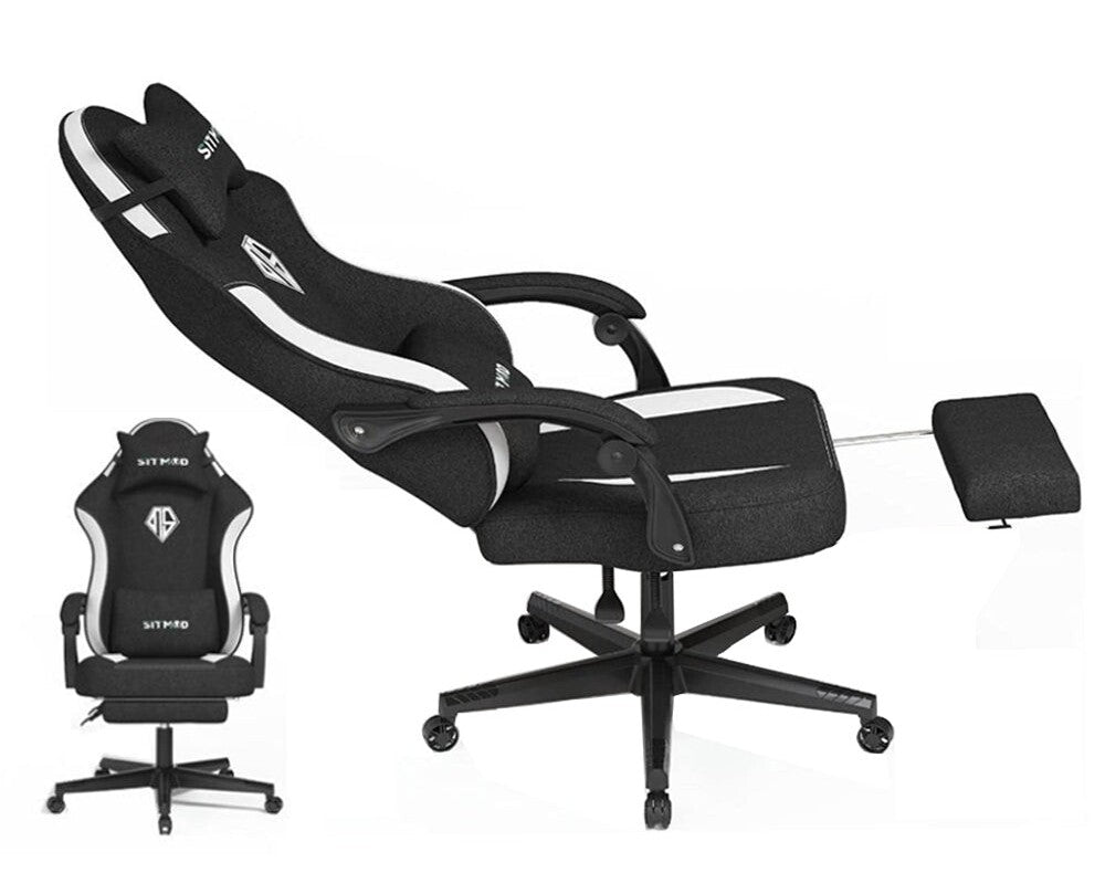 Gaming chair seat height adjustment lever