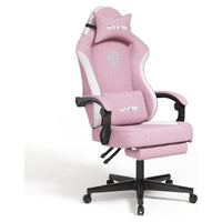 Thumbnail for Gaming chair office chair pink full front view
