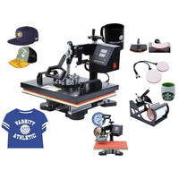 Thumbnail for Heat press machine in home workshop