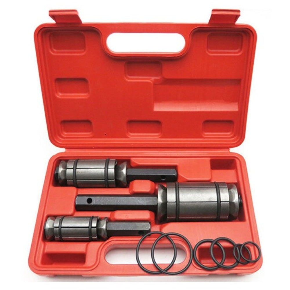 Three piece exhaust pipe expander tool set