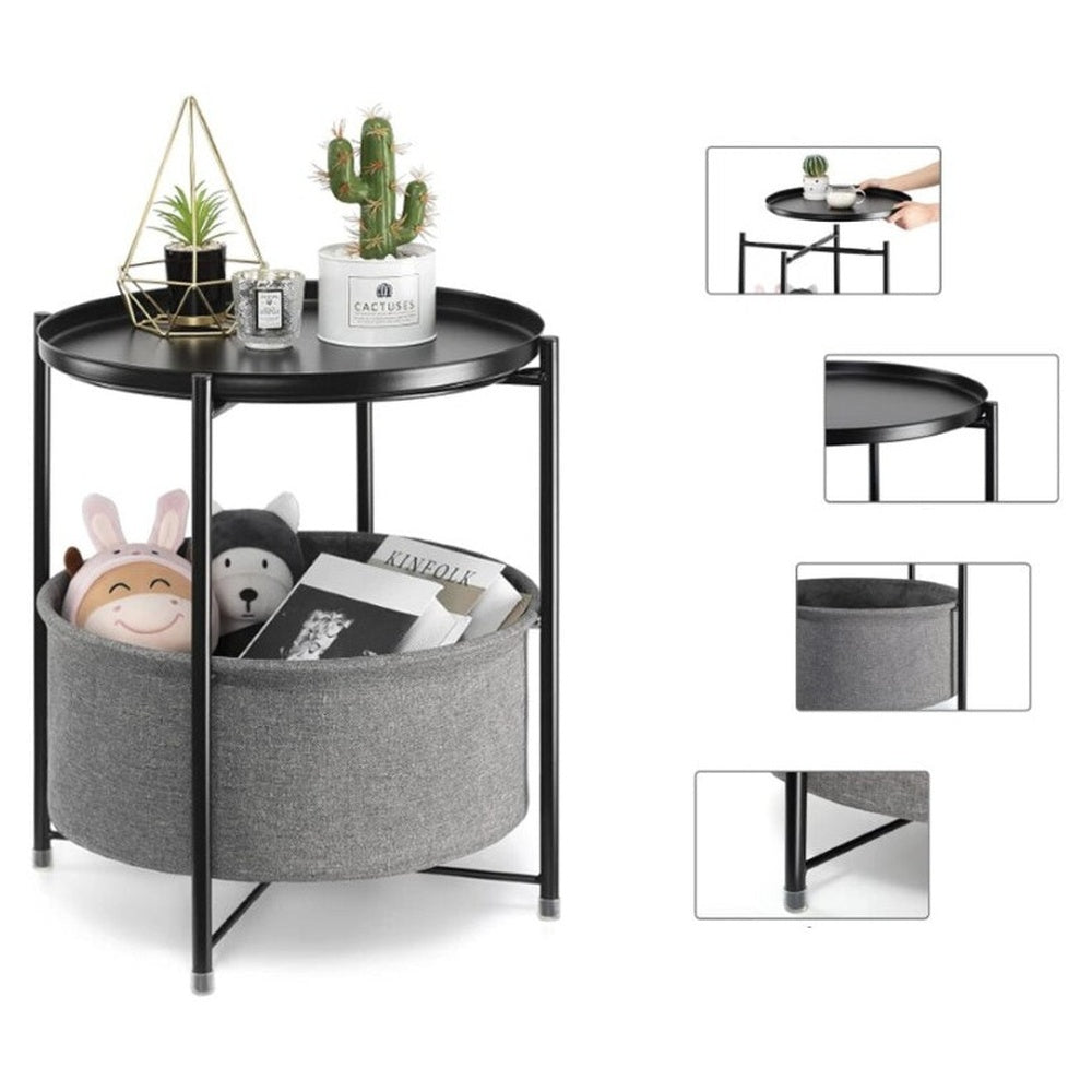 Coffee table with folding design