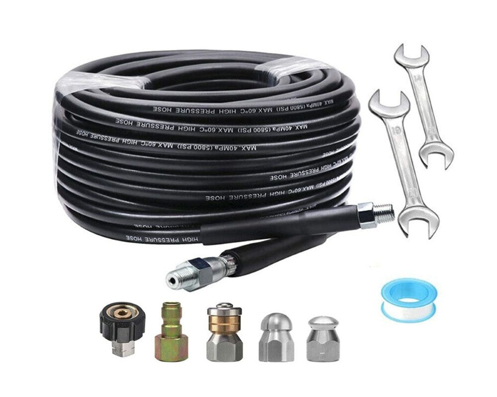 Drain/Pipe Cleaning Kit for Pressure Washers 10m
